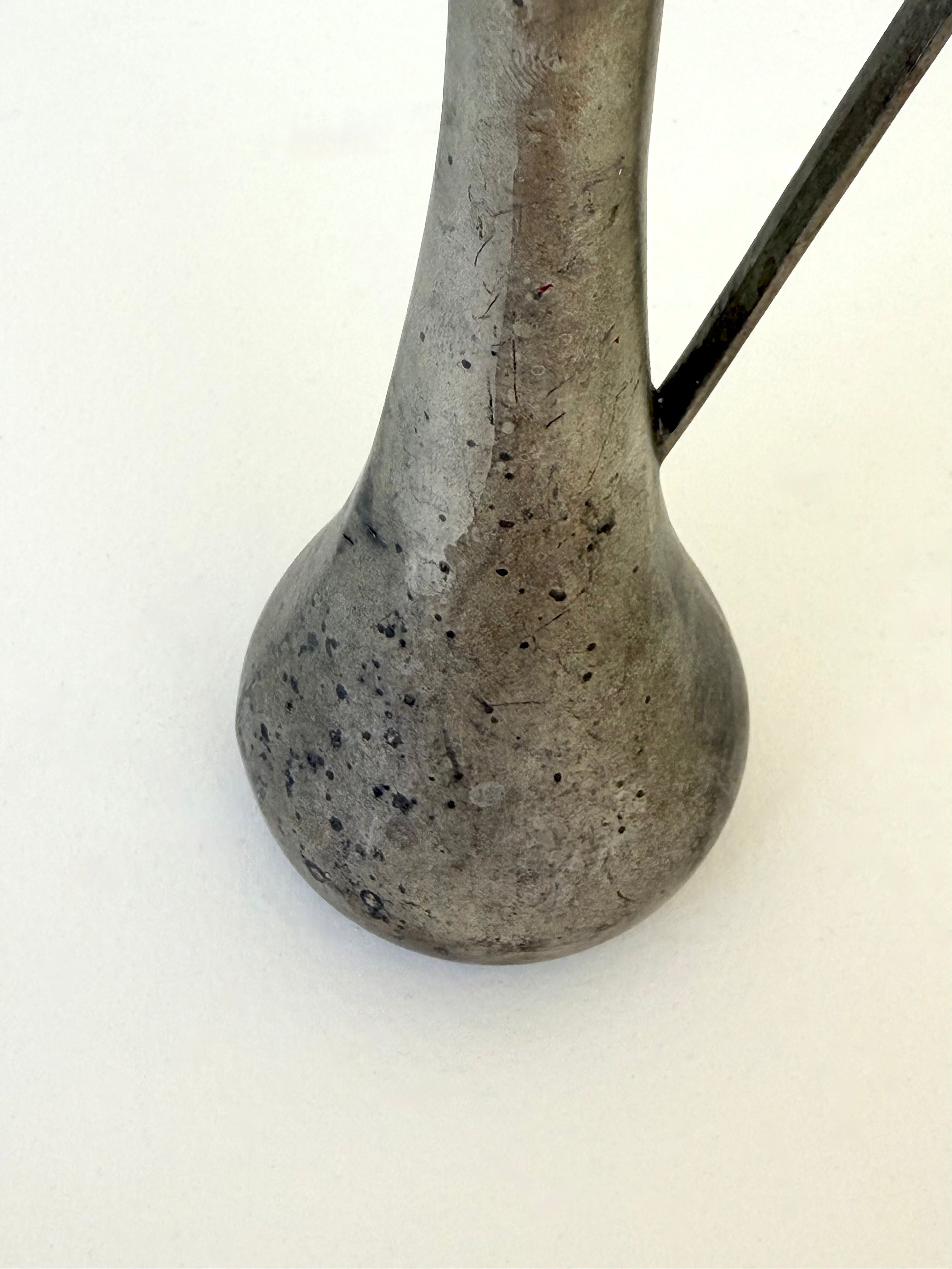 Sculptural Metal Pitcher
