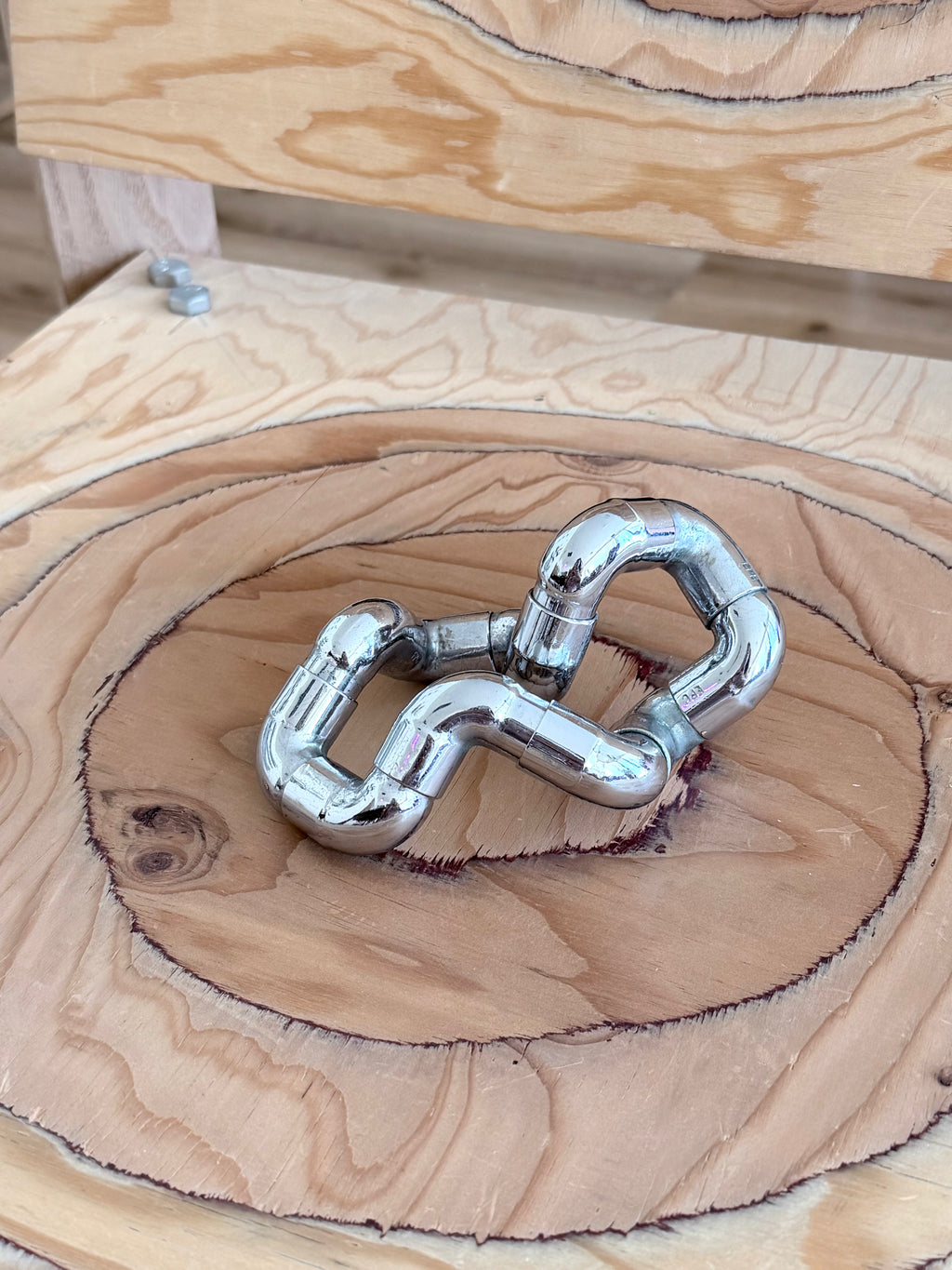 Adjustable Chrome Sculptural Object