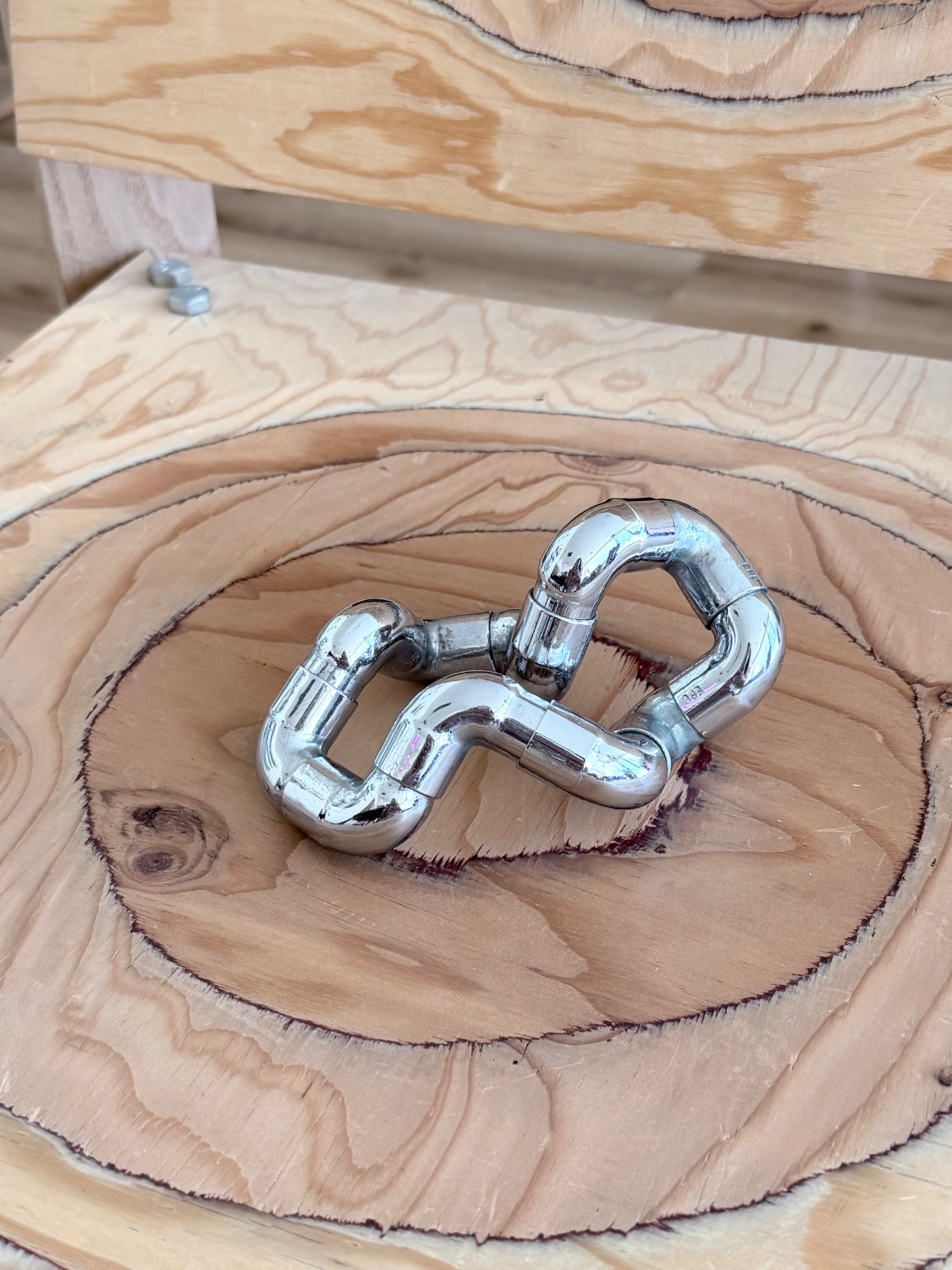 Adjustable Chrome Sculptural Object