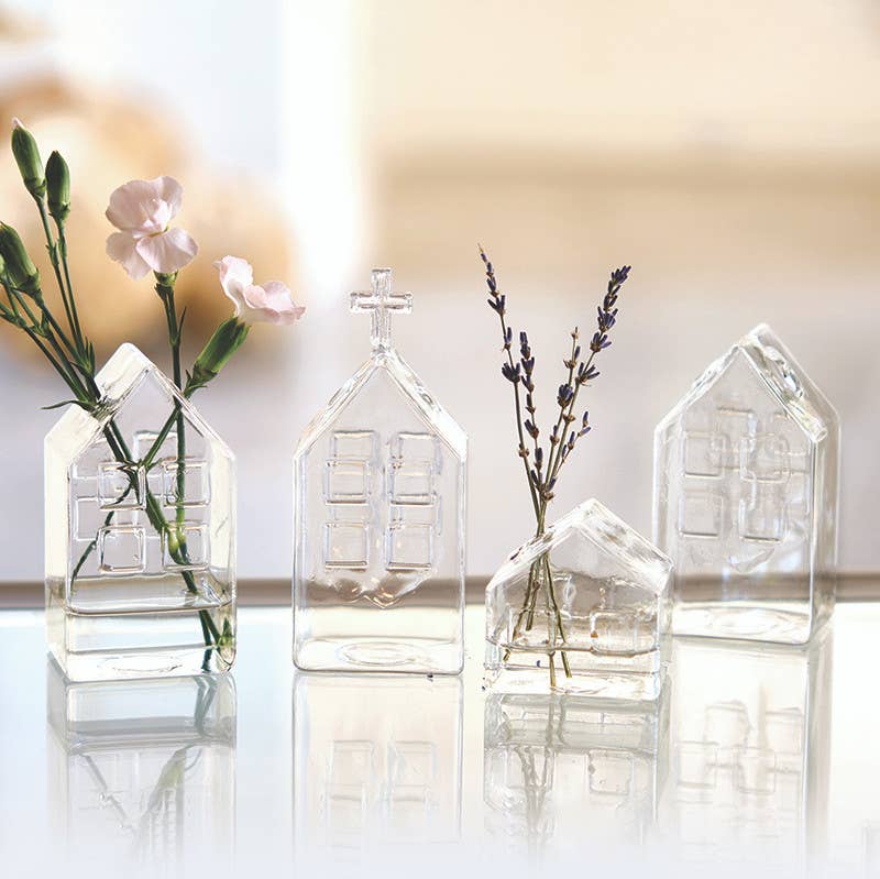 Glass House Bud Vase