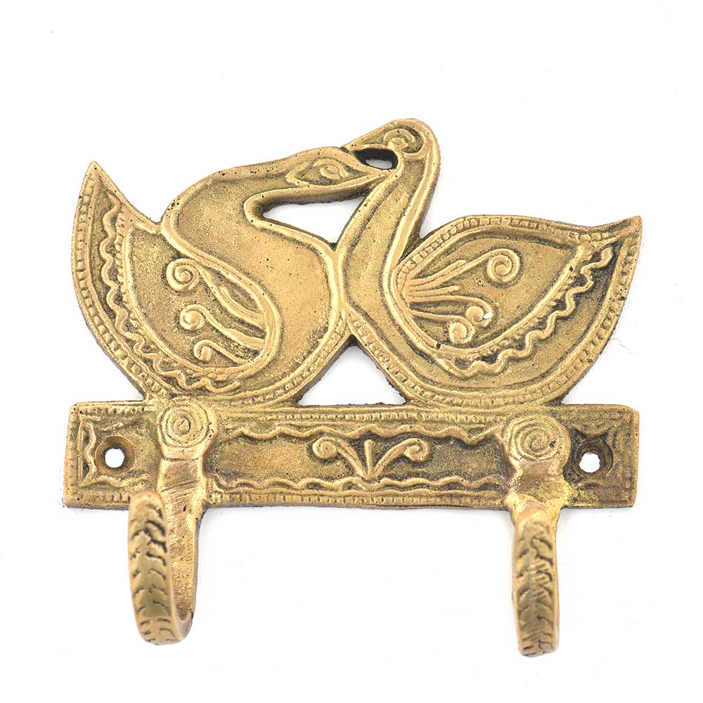 1 Piece Couple Swan Cute Coat Hooks Purse Hanger for Wall